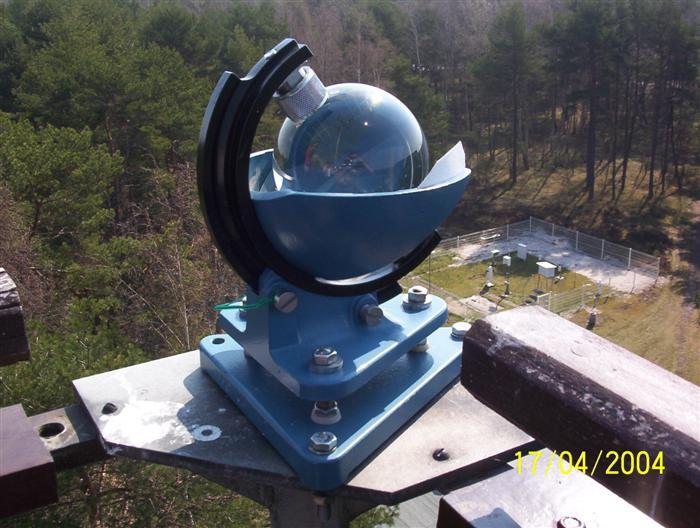 SKNG-Hel 024-stacja IMGW0na wieży (heliograf Cambell-Stokesa.jpg